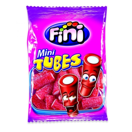 grossiste Bonbon Fini Mini Tube Fraise Acide (12 sachets de 90g)