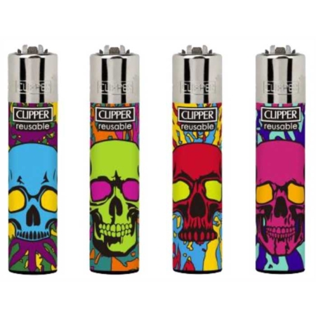 clipper Colorful Skulls