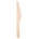 Couteau en Bois Naturel 165mm (Blister de 50 couteaux)